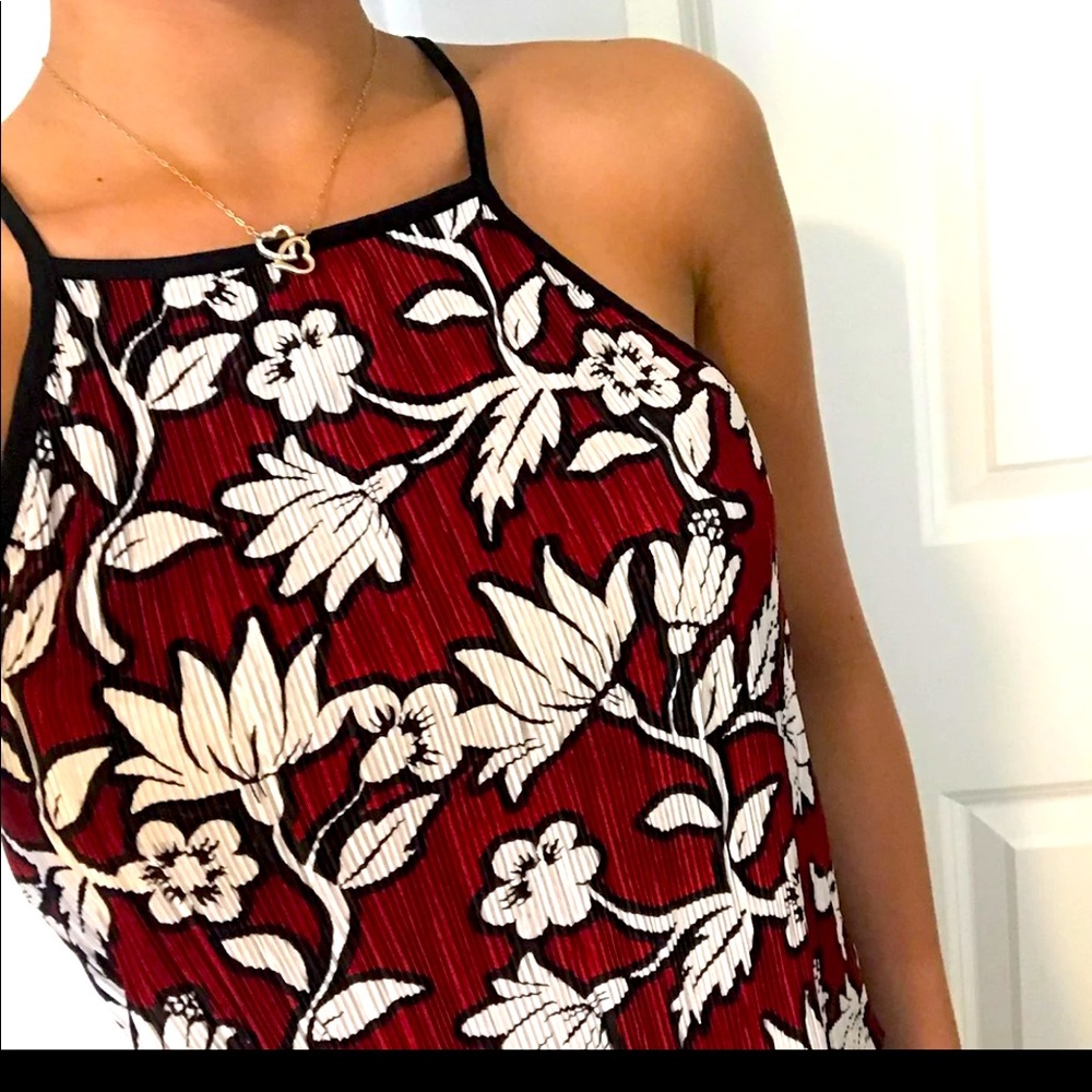Topshop floral halter top